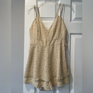Elegant Cream Spaghetti Strap Top